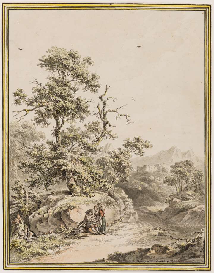 Landscape with a Peasant Family by a Path